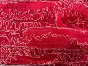 15 Yards Red Layers Pleated Chiffon Lace Ruffle Trim Chiffon Ribbon 1.5"Inch