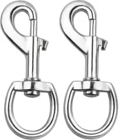 3.5 Inch Flag Swivel Snap Hooks, 2 Pack Flag Clips for Flagpole Ropehains