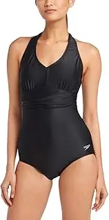 [Speedo] Womens One Piece Halter Swimsuit