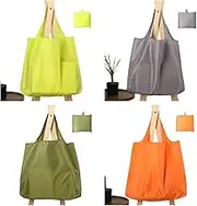 Reusable Grocery Shopping Bags, Foldable and Ripstop Shopping Bag, X-Large Groceries Bags Machine Washable Tote Bag