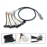 Mini SAS SFF-8088 to SAS SFF-8482 Male 29Pin with 4Pin IDE Power Drive Cable