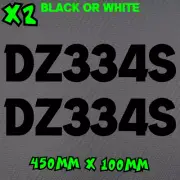 Custom Jetski Rego Number X2 Sticker Decal Boat PWC Marine Registration Vinyl