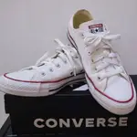 匡威 CONVERSE ALL STAR低筒 帆布鞋-經典白(9成新)