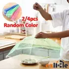 4x Food Net Cover Fly Pop-up Kitchen Umbrella Mesh Tent Collapsible Covers Mesh