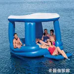 水上躺椅 水上漂浮屋躺椅水上浮排浮床休閑水排游泳池 海灘浮島