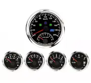 W PRO 5 Gauge Set 85mm GPS Speedometer Tachometer 200 KMH Turn Signal High Beam