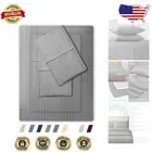 500TC Cotton Split King Sheet Set – Elegant 5 Piece with Sateen Weave