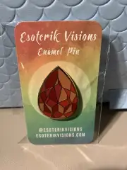 Game of Thrones Orange Dragon Egg Fantasy Pin with Gold Enamel