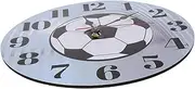 Abaodam Soccer Wall Clock Silent Non Ticking Decorative Clock for Living Unique Sports Wall Decoration for Home and Office Easy to Install Sturdy Design for Decor
