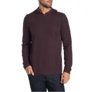 NWT TRAVIS MATHEW Exits Covered Hoodie L Red Purple Hooded Pullover - Golf
