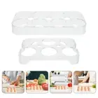 2 Pcs Refrigerator Egg Drawer Space Saving Egg Storage Fridge Egg Container