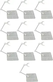 Action Figure Stand,10 Sets Action Figure Accessories,Transparent Acrylic Anime Figure Display Stand Support Holder Base