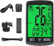 Bike Odometer and Speedometer - Cordless Biking Speed Gauge,Digital Display Waterproof Luminous Bicycles Computer for Outdoor Mountain Road Biking Track Bikes ATV Dirtbikes