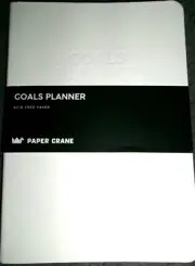 Brand New - Paper Crane - GOALS PLANNER diary/journal white A5 size