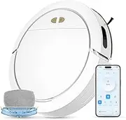 Guulan Robot Vacuum Cleaner and Mop, 3000Pa Robot Vacuum 110Mins Runtime, Remote Control, 2-in-1 Vacuum Cleaner with Lidar Navigation, Multiple Maps, Self-Charging, for Hard Floor/Carpet/Pet Hair