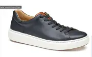 Johnston & Murphy Anders Lace-To-Toe Mens Navy Size 11