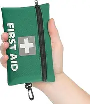 Mini First Aid Kit, 92pcs Small First Aid Kit - Includes Emergency Foil Blanket, Scissors for Travel, Home, Office, Vehicle, Camping, Workplace & Outdoor, ARTG Number 244567 (1 Pack)