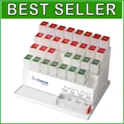 31-Day Pill Box Organizer with 4 Compartments – Easy Open, Color-Coded Design