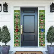 Touchdown Terrace - The Ultimate Football Welcome Porch Sign for Super Bowl Game