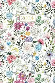2024 Diary A5 Week to View: 12 Month Calendar Schedule Organiser from January - December 2024 || Yearly Agenda Planner with Public Holidays || Small Format - UK Edition