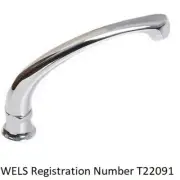 OUTLET CAST HOB SPOUT 165mm WELS 4-Star, 7.5L/Min, Chrome Plated