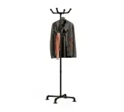 Coat Rack Stand Racks Freestanding Industrial Metal Pipe With 6 Hooks Heavy Duty