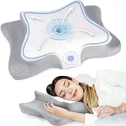 Homodoskey Neck Support Memory Foam Pillow for Neck and Shoulder Pain,Sleeping with Washable Pillowcase, Ergonomic Orthopedic Support Bed Pillow for Side, Back and Stomach Sleepe