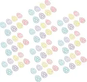 MERRYHAPY 200pcs Easter Egg Confetti Easter Confetti Easter Party Decoration Table Top Decoration Confetti Throwing Birthday Confetti Easter Eggs Valentines Day Confetti Large Confetti Paper