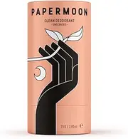 PAPERMOON UNSCENTED NATURAL DEODORANT PLASTIC FREE ALUMINIUM FREE AUSTRALIAN MADE 75g