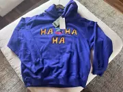NWT GUCCI HA HA HA Cherry Hooded Sweatshirt Size L Men’s By Alessandro Michelle