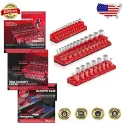 Professional Magnetic Socket Holder Kit | 1/4, 3/8, 1/2-Inch Drive - 68 Sockets