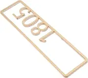 FIXOSHEE House Number Plaque Stylish Door Sign for Mailbox Entryway Decorative Address Number for Home Hotel Street Elegant Design Smooth Finish