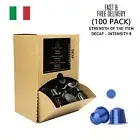 100 Pack Decaf Coffee Pods - Nespresso Compatible Decaffeinated Capsules