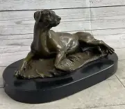 The Golden Retriever Sculpture depicts mans best friend Hand Made Bronze Artwork