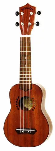 Leolani Solid Mahogany Series Soprano Ukulele with Gigbag