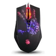 [New] A60 Black Neon Infrared-Micro Switch Adjustable 4 000CPI Gaming Mouse with