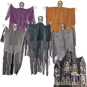 Scary Ghost Halloween Decor | Decorative Skull Ghost Flying Ghost - Party Favors Outdoor Nativity Scenes Ghost Prop for Carnival Graveyard Garden Yard