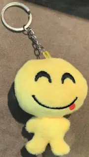 EMOJI SILLY FACE KEYRING PLUSH 3” SUPER CUTE!!