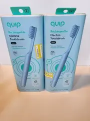 2 Pack quip Smart Rechargeable Sonic ElectricToothbrush, | Timer + Travel Case