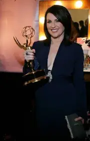 Emmy Awards Megan Mullally backstage during The 58th Annual Primet- Old Photo 5