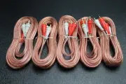 5 PCS 10 FT RCA WIRE AUDIOPIPE 2 CHANNEL CAR HOME AUDIO INTERCONNECT BMS-10