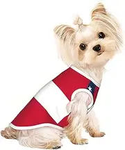 Georgia State Flag print Dog Shirts for Small Dogs Stretchy T-Shirts Lightweight Tank Top Sleeveless Striped Vest