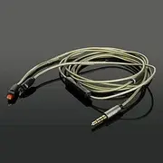2023 1X 120CM Headphone Audio Cable Remote Silver Mic for Audio Technica ATH-IM50/70