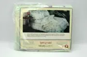 TWIN FITTED SHEET Springmaid Mostly Cotton Floral Percale Sheet Size 39 x 76