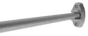 CRL ASR1SC Satin Chrome Curved Adjustable Wall Mount Shower Rod