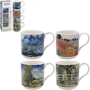 The Leonardo Collection Set of 4 Stacking Mugs - Claude Monet Designs