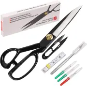 Professional Tailor Scissors 10 Inch - Heavy Duty Sewing Fabric Scissors...