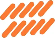OFFIGAM 100Pcs Orange Wooden Nail Files Manicure Buffing Tools for Smooth Nail Edges Easy to Carry Essential Nail Art Accessories for Professional and Home Use