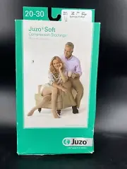 Juzo 2001 Soft 20-30 Open Toe Knee beige Compression Stockings AD I