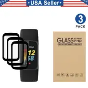3PCS PMMA Curved Screen Protector For Fitbit Charge 5